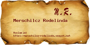 Merschilcz Rodelinda névjegykártya